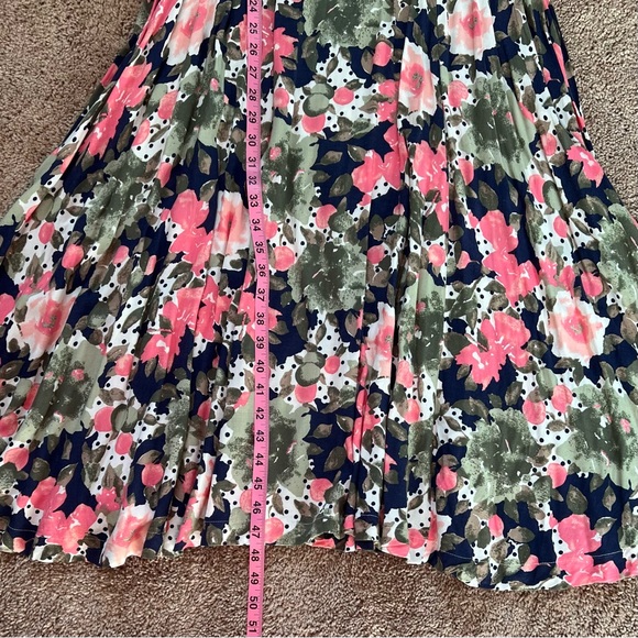 Maggie Lawrence Collection Floral Midi Dress | size 5/6 - Picture 7 of 9